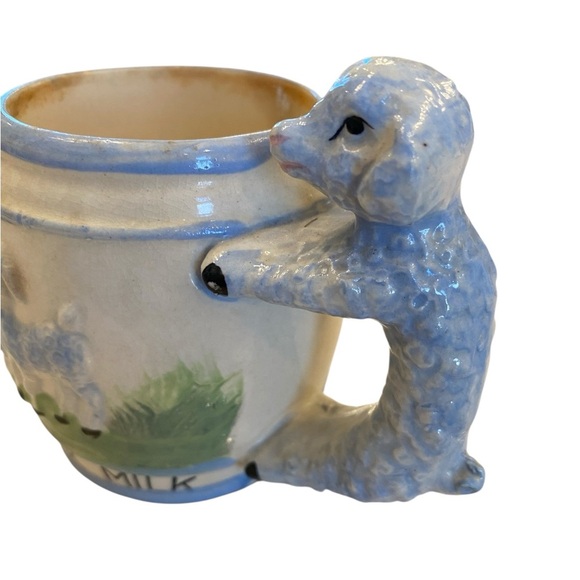 Always Drink Milk Vintage MCM Lamb Handle Coffee Tea Mug - Picture 2 of 7